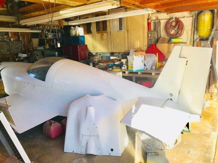 •	Vintage 1969 KRZ Airplane with a RV6 tail wings and a custom exhaust system (Wings need to be reattached and Plane needs to be licensed).
•	Airplane parts
