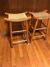 #2	(3) stools 25 inch tall w woven seat $20 ea	 $60.00 	
