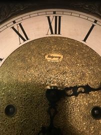 #9	mantel clock ridgeway 28x15x6	 $125.00 	