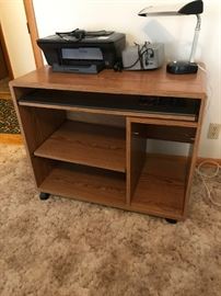 #23	laminate computer desk w pull out keyboard shelf  29tx35x19.5	 $30.00 	