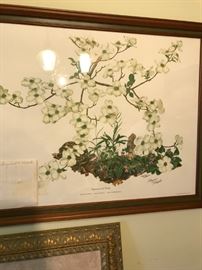 #44	Mary Wampler print Dogwood/violet 	 $75.00 	