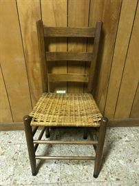 #80	(2) small weave seat odd dining chair @30 ea	 $60.00 	