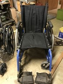 #123	breezy 510 blue wheel chair 	 $30.00 	