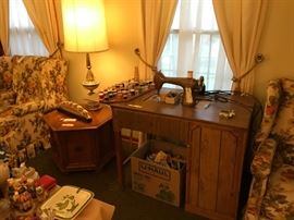 #59	new home sewing machine in case	 $75.00 	