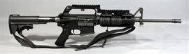 Olympic Arms CAR-AR AR-15 Carbine Rifle, .223-5.56, SN# F1943, Extras, Quad Rail Handguard, Leapers Red Laser, Birdcage Flash Hider, Nylon Sling