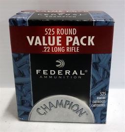 Federal 22LR 36GR Hollow-Point 525 Rounds