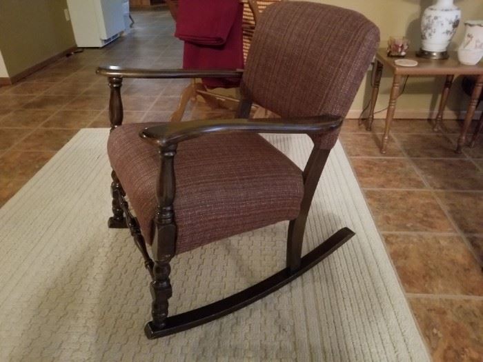 Vintage sturdy rocking chair