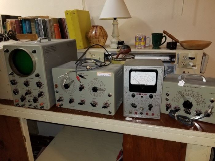 Ham radio testing equipment.