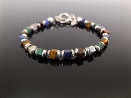 .925 Sterling Silver Silpada Multi Stone Bracelet
