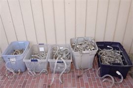 26. Five 5 Boxes of Glass Chandelier Arms