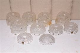 30. Group Lot of Cut Glass Bobeches