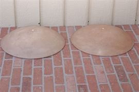 40. Pair of Alabaster Ceiling Shades