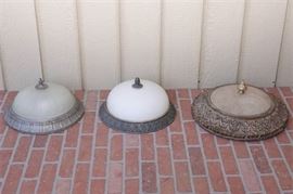 44. Lot of Three 3 Assorted Plafonniers