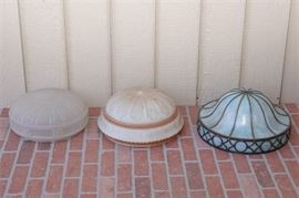 45. Lot of Three 3 Assorted Plafonniers