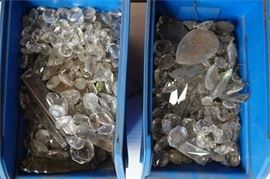 47. Two 2 Boxes of Cut and Polished Crystal Prisms