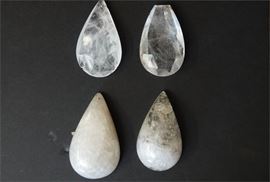 54. Lot of Four 4 Large Rock Crystals