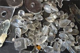 55. Group Lot of Crystal Glass Lighting Elements