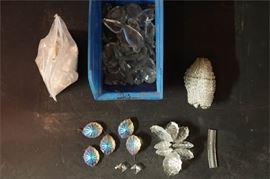 95. Group Lot of Glass Lighting Elements