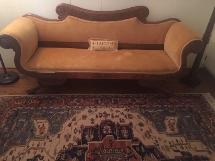 Federal Sofa, Rug not in the sale.