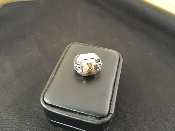 Rizzo SS and 14 k Ring