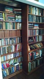 OVER-SIZED BOOK CASES......FILLED WITH GREAT VINTAGE BOOKS !!