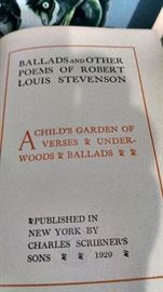 1920S BALLADS AND OTHER POEMS OF ROBERT LOUIS STEVENSON COLLECTION...
