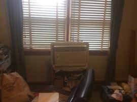 One of several window air conditioners