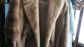 one of 2 mink coats