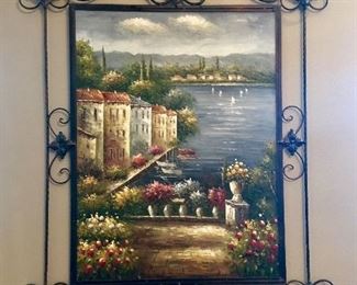 Large original painting, overall frame 60”x 45”