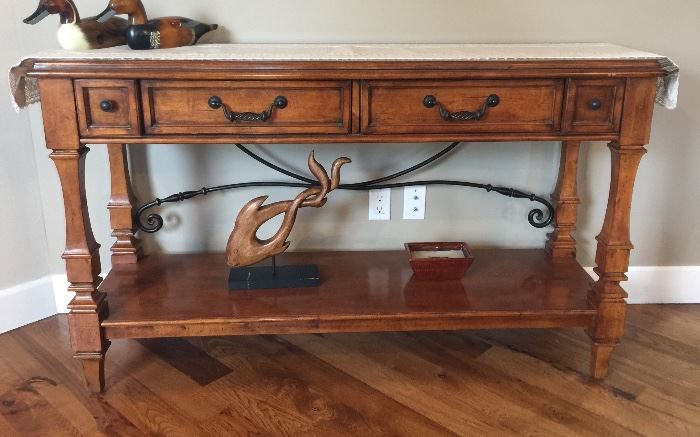 Nice solid wood entry/sofa table