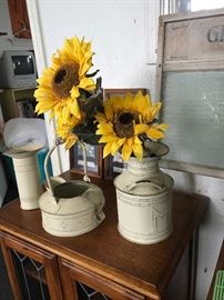 Large artificial sunflowers!