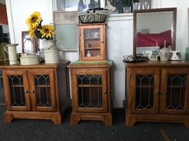 Glass door cabinets!