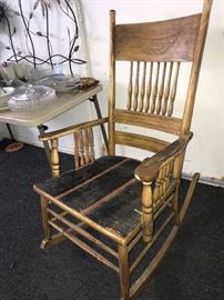 An ol’ rocking chair.