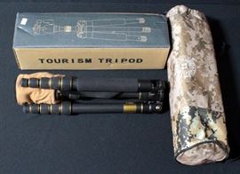 Carbon Fiber Tourism Tripod With Head Model QZSD-666C In Original Box