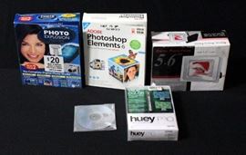 Huey Pro Advanced Color Correction In Original Box, Digital Photo Frame, Adobe Photoshop Elements 6, Photo Explosion Deluxe And More