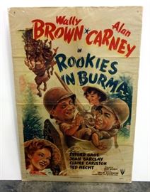 1988 Colors Sean Penn Robert Duvall, 1964 Cavalry Charge Alan Scott And 1943 Rookies In Burma Alan Carney Joan Barclay Original Movie Posters