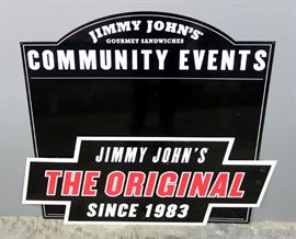 Jimmy John's Metal Signs (2) Community Events And The Original Since 1983