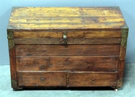 Storage Trunk With 2 Drawers On Casters 34"W x 21.75"H x 16.25"D