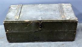 1943 U.S. Army Starline Inc Footlocker With Insert 33.5"W x 13.5"H x 16.5"D