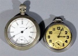 1907 American Waltham 7- Jewel Pocket Watch and Aristocrat Rail Road Special Pocket Watch