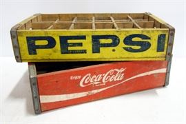 Coca-Cola And Pepsi Bottle Crates