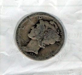 Silver Dime Collection Mercury Dimes (3), Roosevelt Dimes (11) Total Qty 14