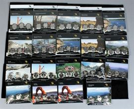 U.S. Mint America The Beautiful Three Coin Sets 2012-2014 Total Qty 19