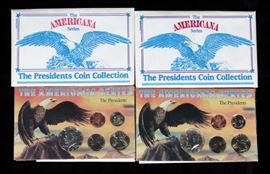 Americana Series "The Presidents" Coin Sets With Envelopes And COAs Qty 2