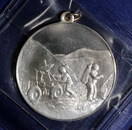 Apollo 15 Commemorative Pendant Charm Sterling Silver With COAs Qty 2