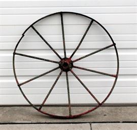 Iron Wagon Wheel 30" Dia