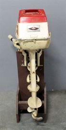 Sea King Five Outboard Motor On Stand