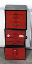 (3) Small Part Organizers and Contents