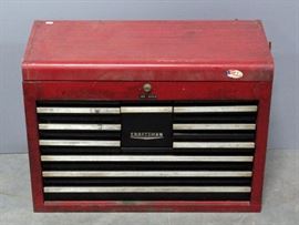 Craftsman Flip Top 10 Drawer Locking Tool Chest and Contents