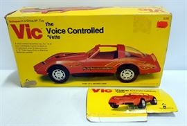 Schaper U-Drive-It VIC The Voice Controlled 'Vette #839 Toy Car with Box, Over 17.5"L